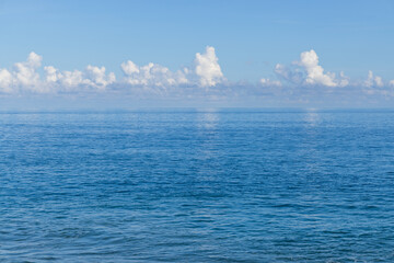 Beautiful blue sea at sunny day