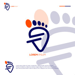 Foot modern logo design ideas