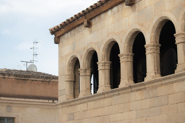 Fototapeta premium Fachada del barrio antiguo de Girona