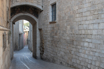 Fototapeta na wymiar Calle del barrio judío de Girona