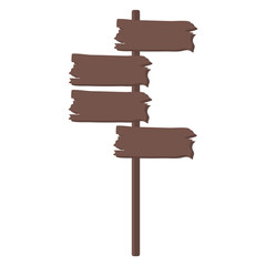 blank wooden signboards