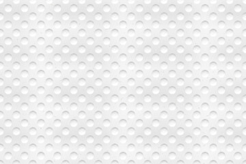 White seamless pattern with paper towel dot texture. Soft tissue background with geometric emboss. Clean cooking napkin surface. Recycled material with noise effect. Vector illustration.