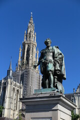 Fototapeta na wymiar Rubens Denkmal, Antwerpen
