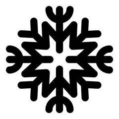 Snowflake vector Christmas icon logo snow, Outline style