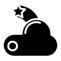 star with cloud glyph 
