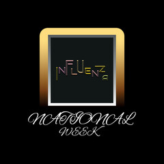 National Influenza Week . Geometric design suitable for greeting card poster and banner