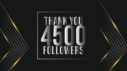 user Thank you celebrate of 4500 subscribers and followers. 4.5k followers thank you