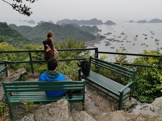 Cat Ba. Cannon Fort. Fort at the highest point in the island of Historical landmark in Cat Ba island, Vietnam