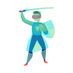 VR Helmet Battle Composition