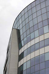 Mirrored windows on a tall modern building