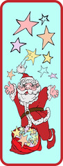 Dollar Tree Christmas Candle JPEG , Vertical Designs.Funny Santa character. Graphic drawing. Handmade work. Santa.