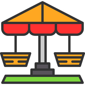 Chair Swing Ride Icon
