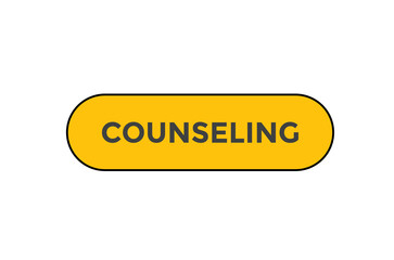 Counseling button web banner templates. Vector Illustration
