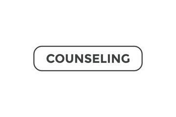 Fototapeta premium Counseling button web banner templates. Vector Illustration 