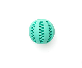 Blue ball isolated white on background