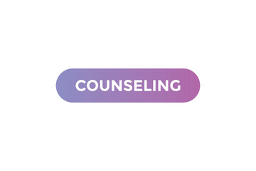Counseling button web banner templates. Vector Illustration
