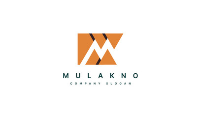 Fototapeta premium Initial letter M logo design. suitable for business and company branding logos. letter M flat vector logo design template element.