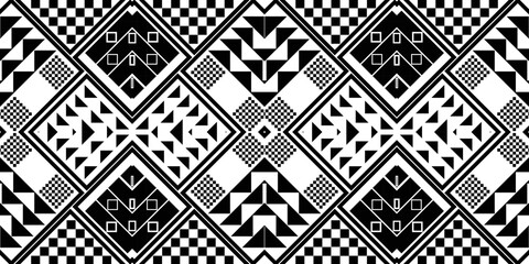 seamless ethnic pattern design.Geometric ethnic oriental ikat pattern traditional Design.ethnic oriental pattern,fabric,embroidery.Mexican pattern.merican pattern.latin african.indian fabric.Mexican