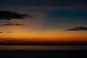 Fototapeta na wymiar Andaman Sea sunset view background. 