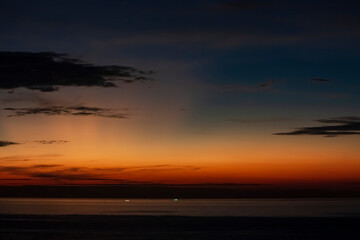 Beautiful sunset cloudy sky at Andaman Sea. 