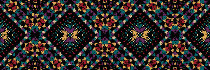 Obraz premium seamless ethnic pattern design.Geometric ethnic oriental ikat pattern traditional Design.ethnic oriental pattern,fabric,embroidery.Mexican pattern.merican pattern.latin african.indian fabric.Mexican