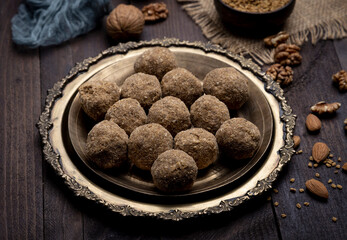 Methi Ladoo or Fenugreek Seed Ladoo is a traditional recipe which is more of an ayurvedic medicine than a sweetmeat.
