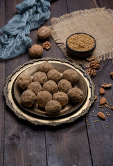 Methi Ladoo or Fenugreek Seed Ladoo is a traditional recipe which is more of an ayurvedic medicine than a sweetmeat.