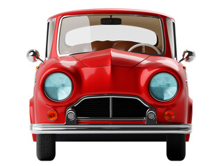 retro car elegant 3d front