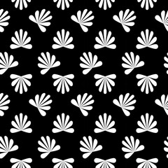 black and white seamless pattern