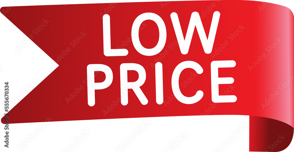 Poster low price label. cost reduction icon. discount price offer sign. flat style