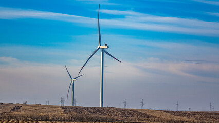 Wind power plant.