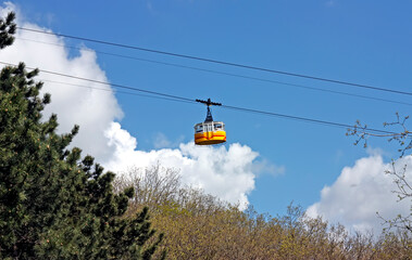 Cable car to mount in Pyatigorsk resort,Northern Caucasus.