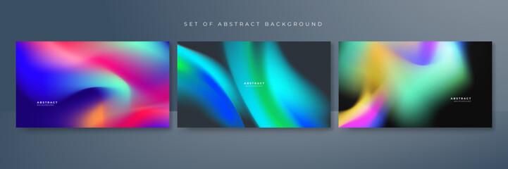 Abstract gradient blur vibrant background. Smooth design background for brochure, poster, banner, flyer and card. Vector illustration.