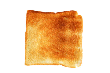 Toast bread isolated on transparent background.