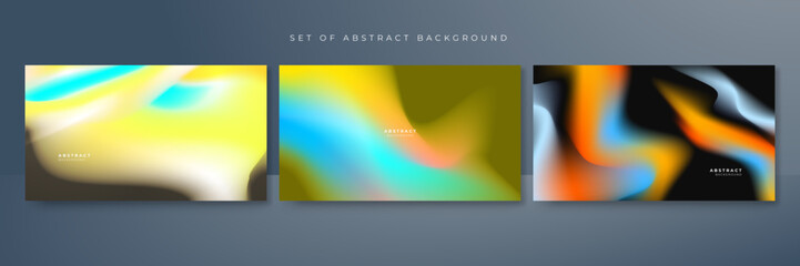Abstract gradient blur vibrant background. Smooth design background for brochure, poster, banner, flyer and card. Vector illustration.
