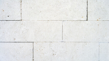 white old brick wall. brick texture with concrete. Horizontal image. Banner for insertion into site.