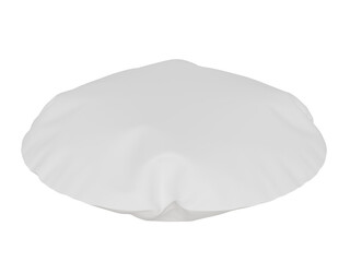 Mockup white round pillow. 3d render