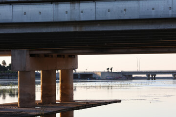 bridge over the river in the city