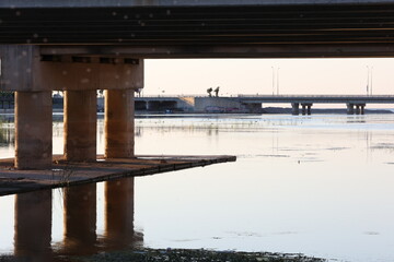 bridge over the river in the city