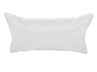 Mockup white rectangular pillow. 3d render