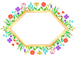 Summer Frame Flower Background