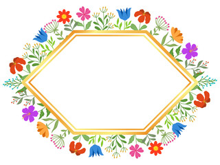 Summer Frame Flower Background