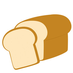 Bread Loaf with a Slice