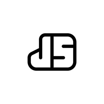js, sj logo concept