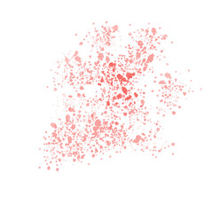 Peach spots. Peach watercolor blobs. Paint stains