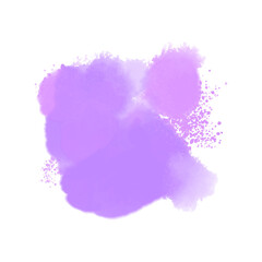 Purple spots. Purple watercolor blobs. Paint stains