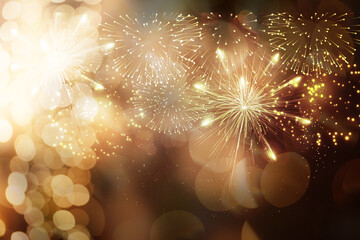 new year background with fireworks