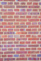 red brick wall portrait format