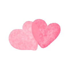 Pink heart shapes. Valentines Day. Valentine Symbol.