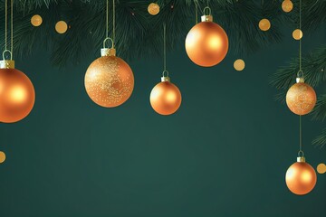Christmas background, glass balls in bulk